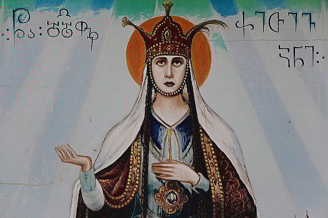 An illustration of Queen Ketevan of Georgia, often hailed as ‘Ketevan the Martyr’. (Photo Courtesy: <a href="https://www.flickr.com/photos/90280098@N05/8232247869/">Flickr</a>/Tamara Romanchuk)