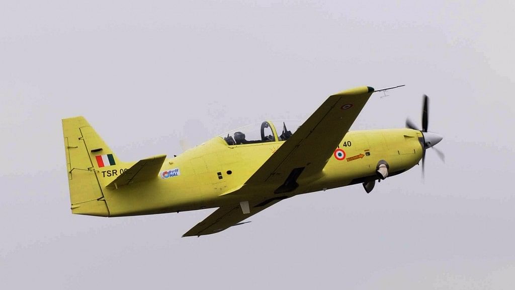 The Hindustan Turbo Trainer-40 (HTT-40) had on 31 May made its maiden flight after much delay. (Photo: IANS) 