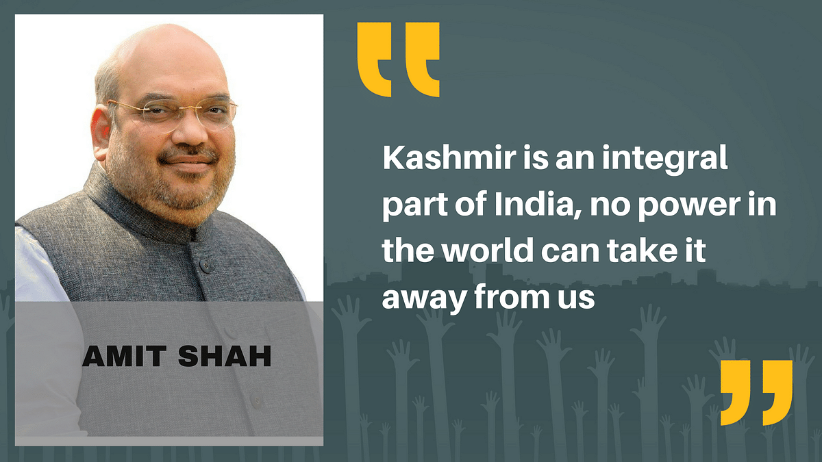 “We have been successful in unmasking Pakistan to the world,” Amit Shah said in BJP’s  meeting in Calicut.
