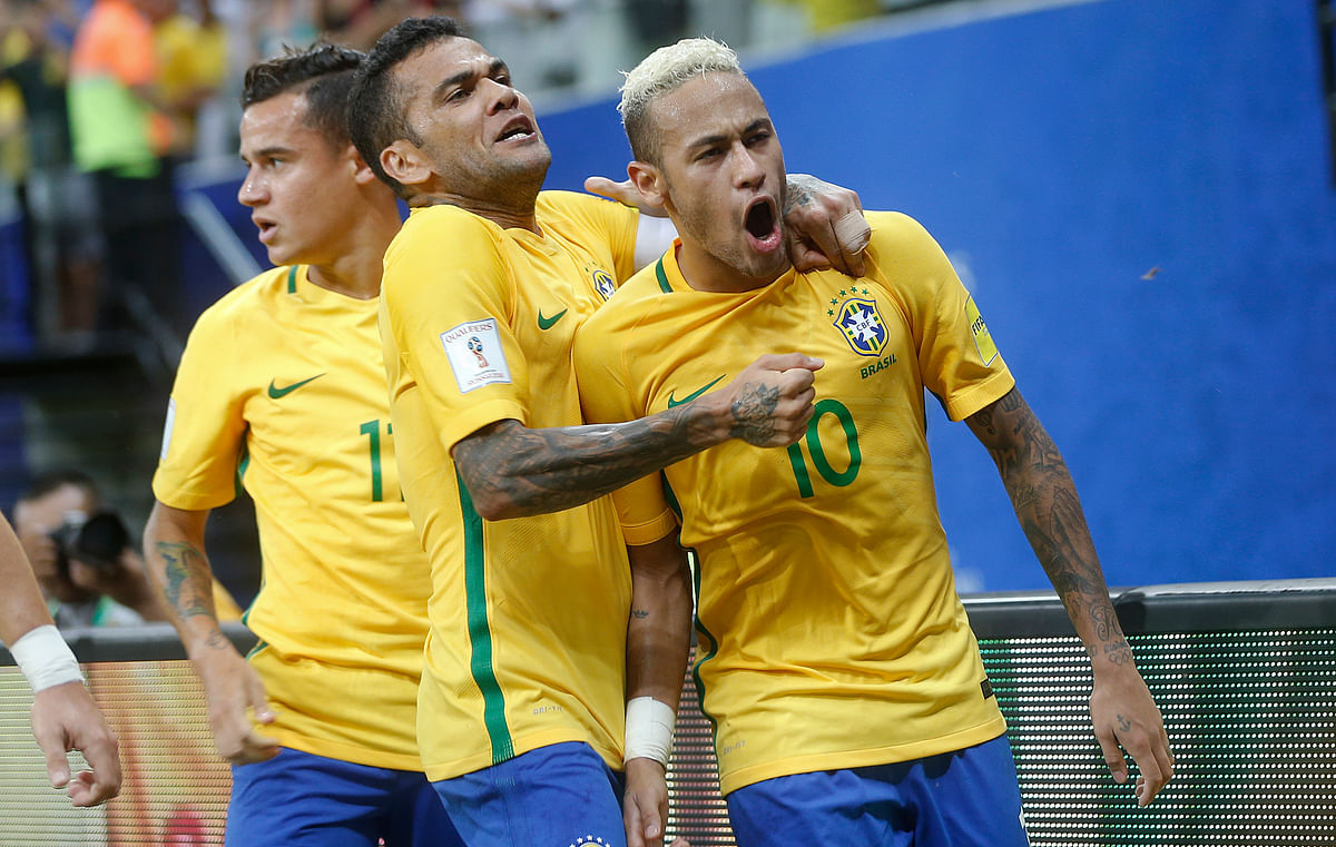 Neymar’s second-half goal gave Brazil a 2-1 victory over Colombia in the World Cup qualifier on Tuesday.