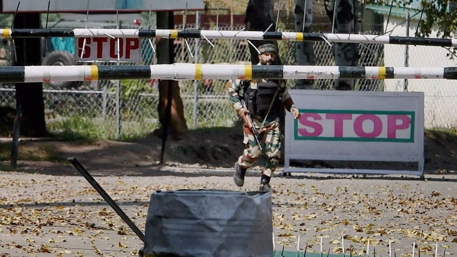 The Army Brigade camp which was attacked by militants on Sunday. (Photo: PTI)