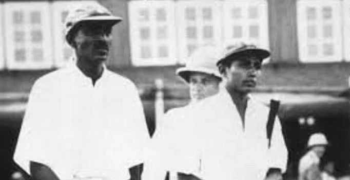 He is also the first Indian to score a Test hundred on his debut. (Photo Courtesy: Twitter/<a href="https://twitter.com/ambrishgupta11">@ambrishgupta11</a>)