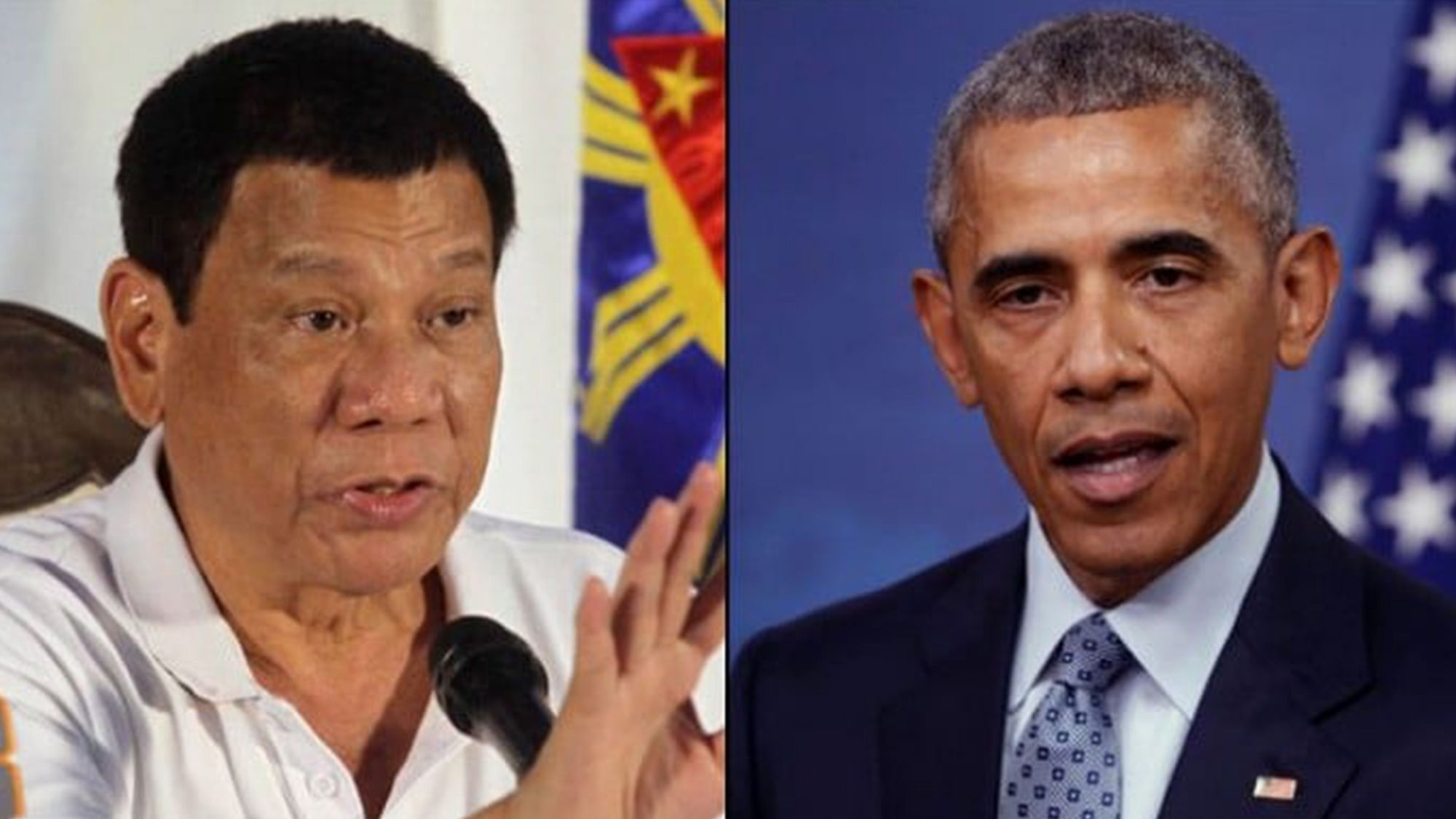 Filipino President Rodrigo Duterte and US President Barack Obama (Photo: <b>The Quint</b>)