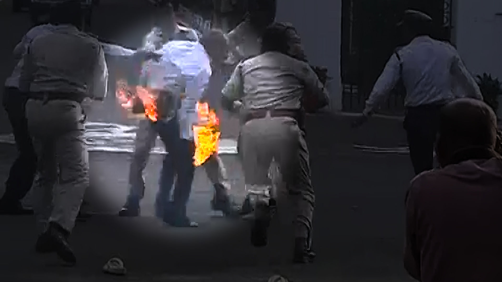 RTI activist has not suffered any major burns. (Photo: ANI screengrab)