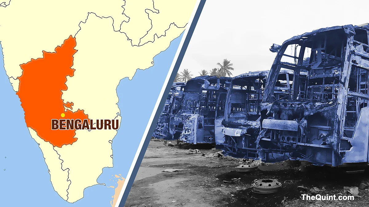 The Karnataka government took too long to respond to the violence being unleashed on the streets by rowdy-sheeters. (Photo: Hardeep Singh/ <b>The Quint</b>)