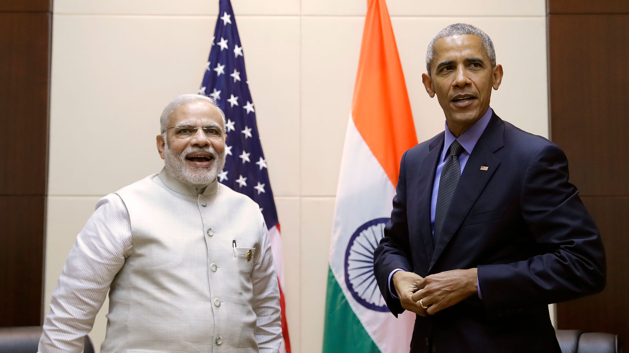 Prime Minister Narendra Modi and US President Barack Obama at the ASEAN summit in Laos. (Photo: AP)