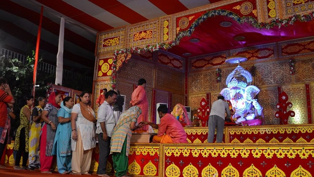 Celebration of Ganesh Utsav in western UP  is not an isolated event, it indicates dominance of religious identity.