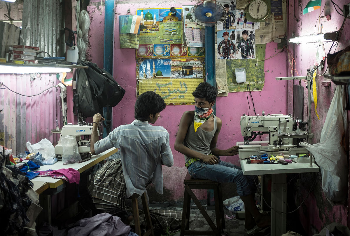

Thousands of small businesses like this thrive in Dharavi with an annual turnover of $1 billion approximately.