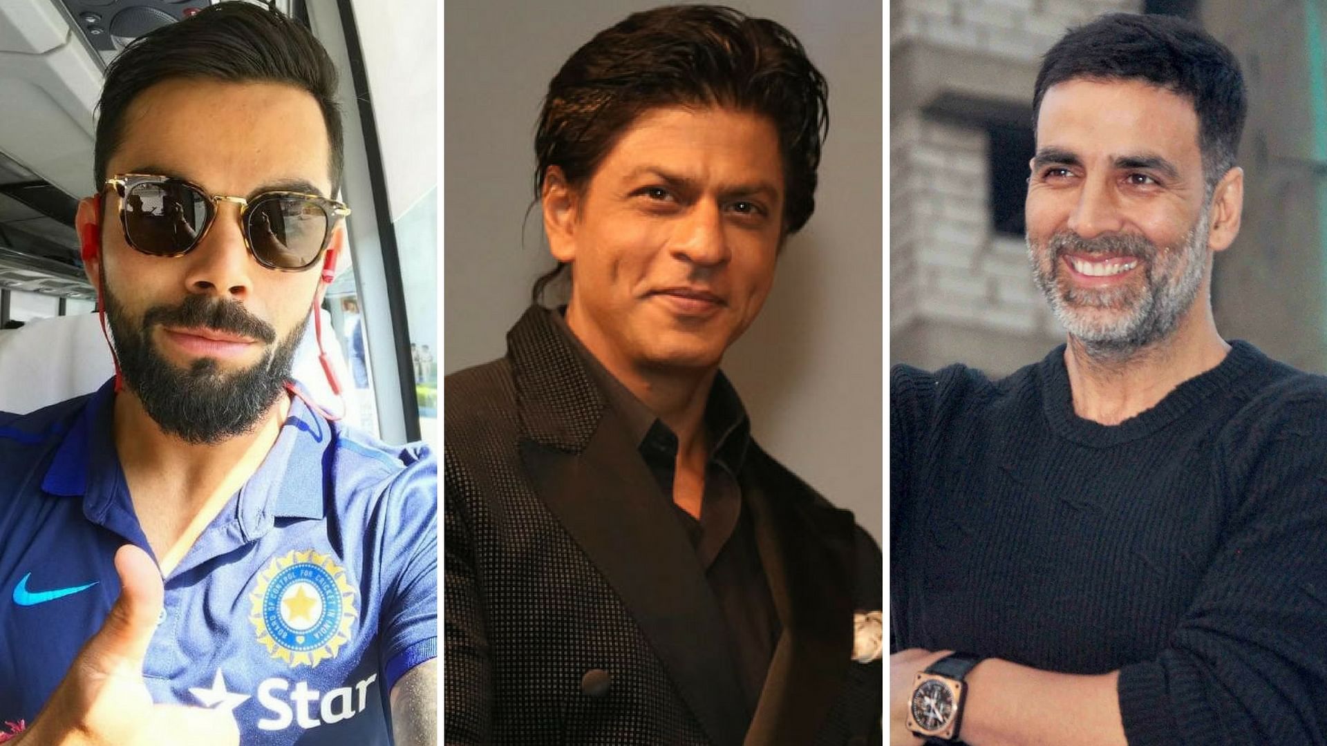 Virat Kohli, Shah Rukh Khan and Akshay Kumar were among those who posted their Diwali greetings for India’s soldiers on Twitter. (Photo: <b>The Quint</b>)