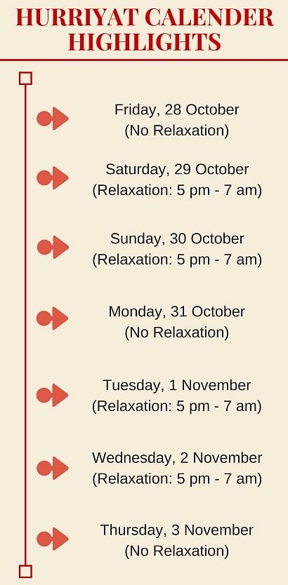 

The  calendar for the week of 28 October - 3 November, calls people to break the military siege on Jamia Masjid.