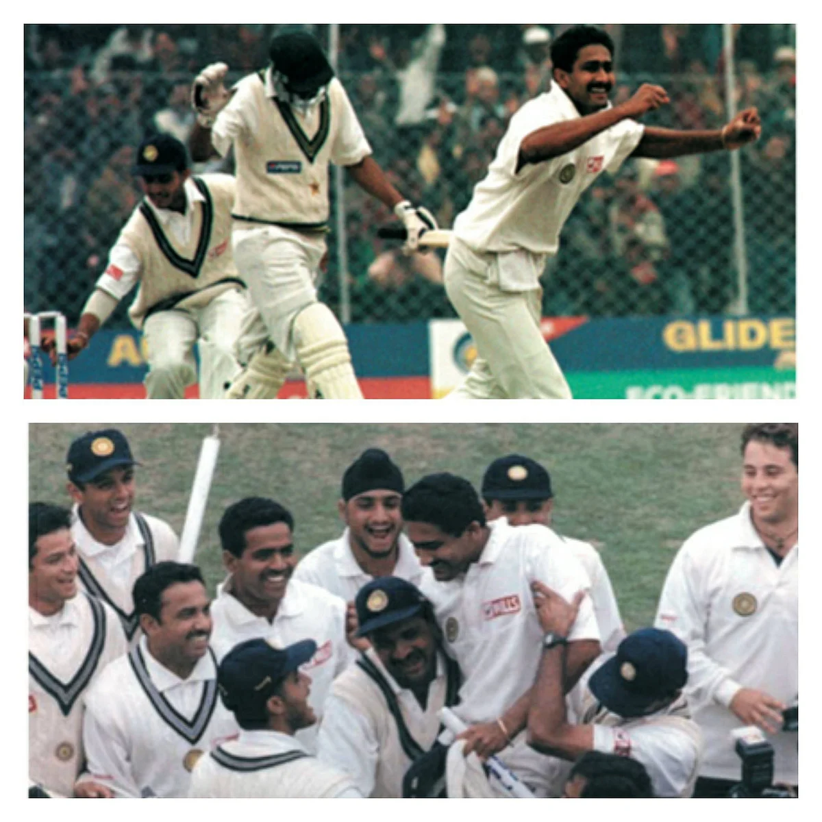 Anil Kumble reached the 50 Test wickets mark in just 10 matches.