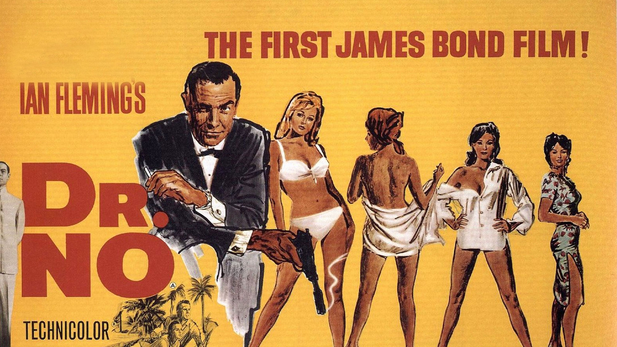 The film poster of <i>Dr. No</i>, the first James Bond film, starring Sean Connery. (Photo Courtesy: Wikimedia Commons)