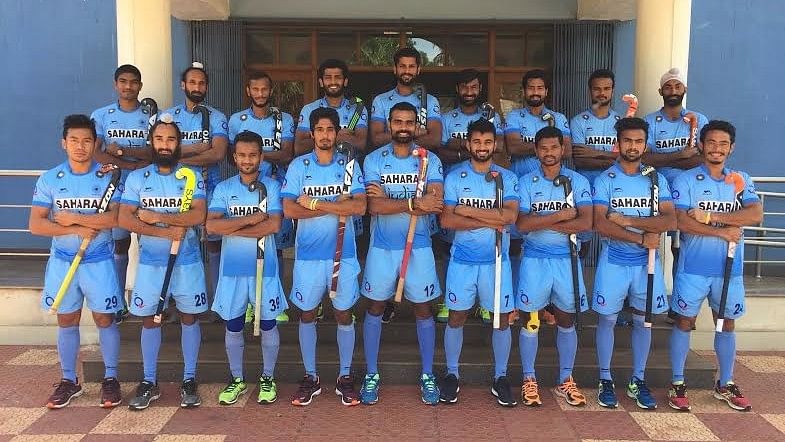 The Indian hockey squad poses for a photograph ahead of the Asian Champions Trophy. (Photo: Hockey India)