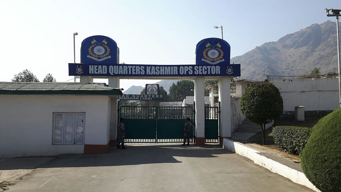The CRPF Headquarters in Kashmir. (Photo: <b>The Quint</b>)