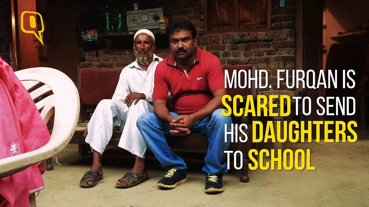 Mohd. Furqan has decided to not let his daughters attend school, after a few boys harassed her, and let to a riot. 