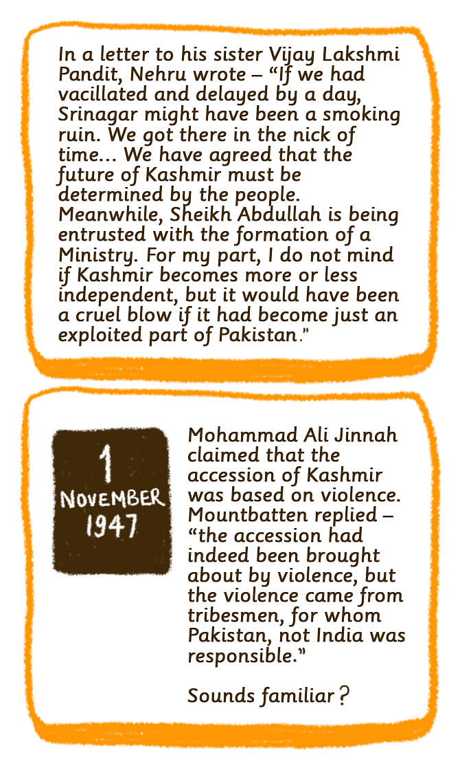 The history of the Kashmir issue can be traced to a stomach ache that wasn’t. 