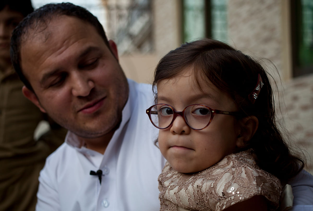 Six-year-old Maria from Rawalpindi suffers from a rare painful genetic disorder.