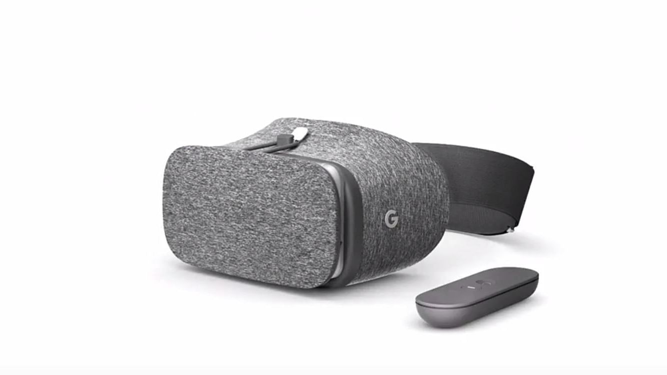 The Google Daydream View virtual reality headset. (Photo: YouTube/Google)