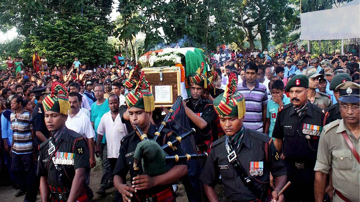If I am questioning the Army, why should that mean I am not a patriotic Indian? Or that I didn’t mourn the death of 18 soldiers in Uri? (Photo: PTI)