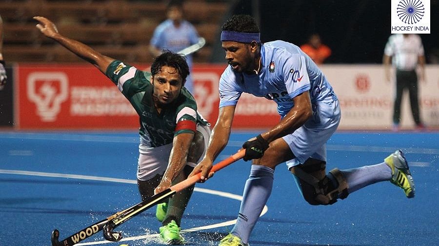 Lakra was the star of India’s final match against Pakistan. (Photo Courtesy: <a href="https://www.facebook.com/TheHockeyIndia/photos/a.1035575933221639.1073742423.257841377661769/1035576329888266/?type=3&amp;theater">Facebook/Hockey India</a>)