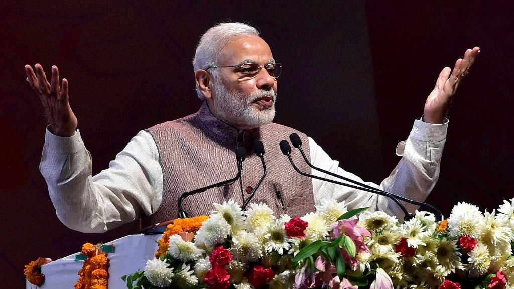 Prime Minister Narendra Modi, addresses at the inauguration of the National Tribal Carnival-2016 in New Delhi. (Photo: PTI)