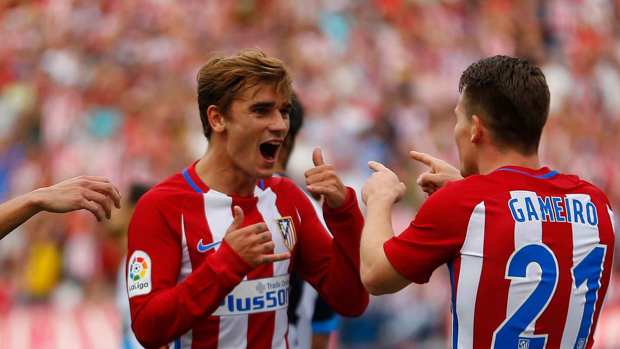 Atletico Madrid’s Antoine Griezmann during a match for the team. (Photo: AP)