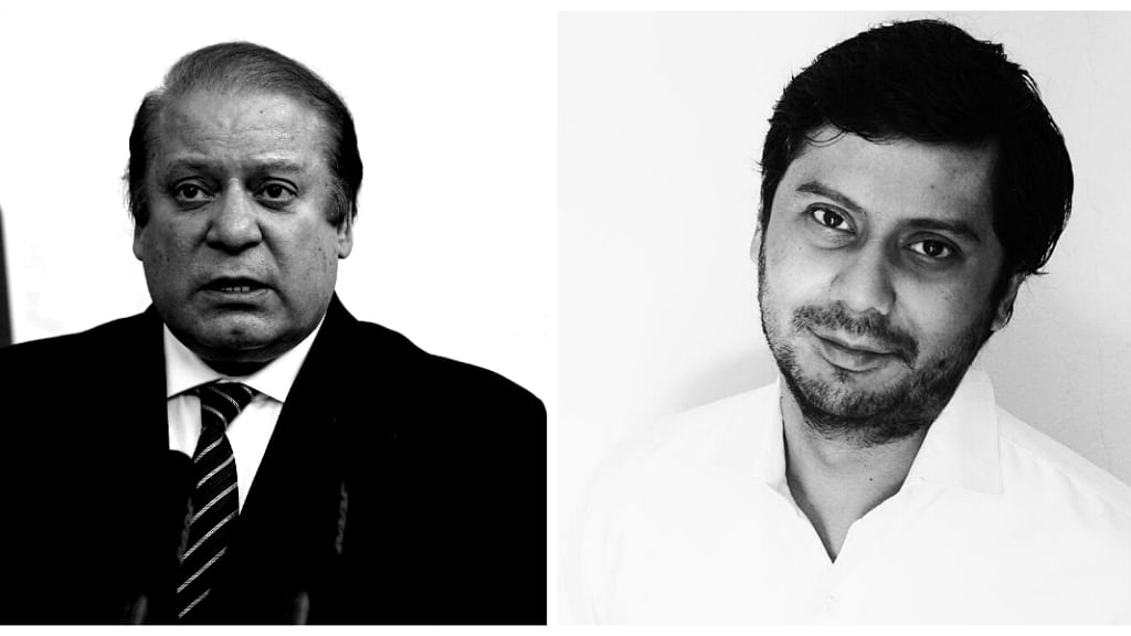 Pakistan’s PM Nawaz Sharif and <i>Dawn</i> Journalist Cyril Almeida. (Photos: Reuters, Facebook/Cyril Almeida)