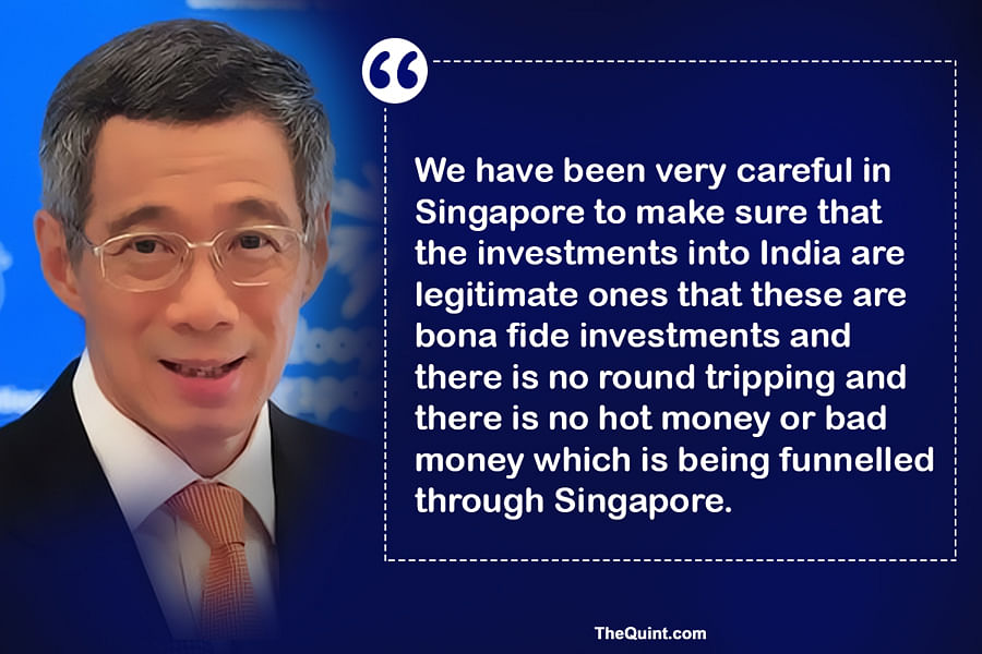 India must allow other countries to operate too, it cannot be a one-way exercise, said Lee Hsien Loong.