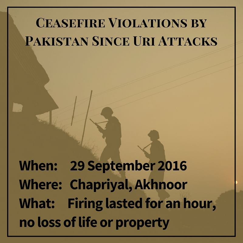 Not content with the Uri attacks, Pakistan has ramped up ceasefire violations in the region since.