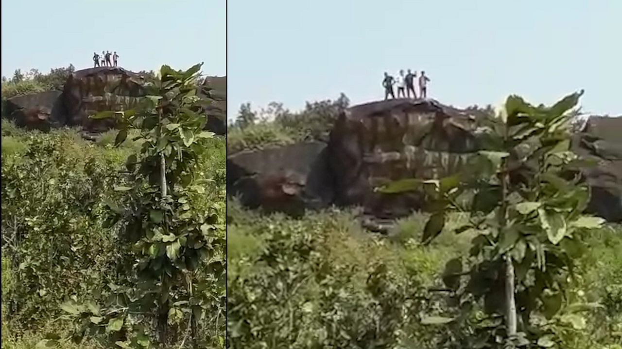 A screenshot from a video showing five of the suspected SIMI members before they were killed in an alleged police encounter. (Photo courtesy:  Screengrab from video)