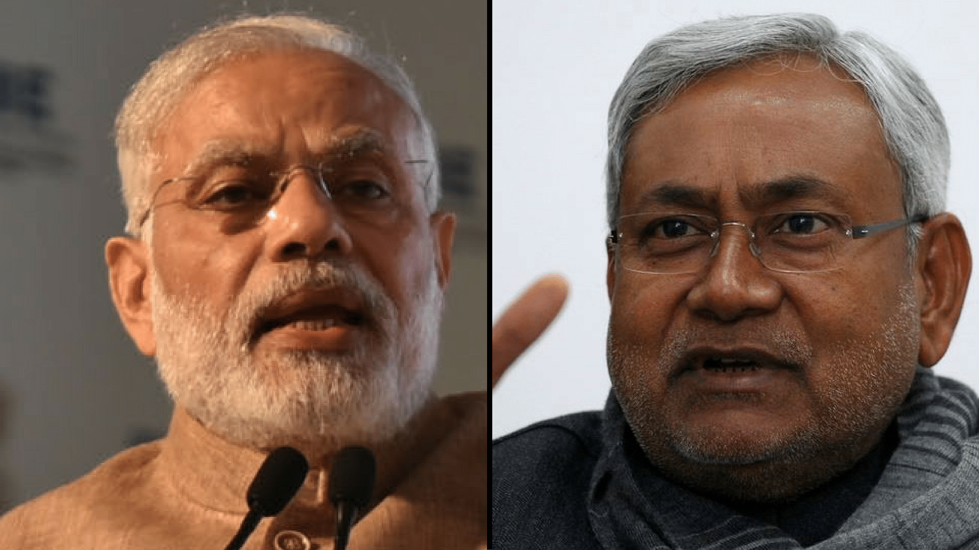 Narendra Modi and Nitish Kumar. (Photo: <b>The Quint</b>)