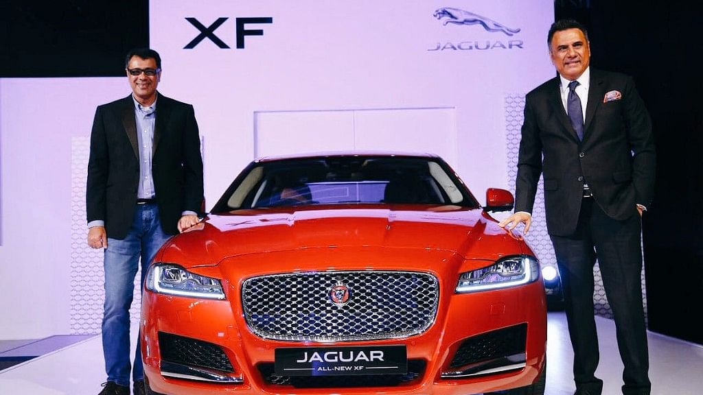 Boman Irani at the launch of the  Jaguar XF in Delhi on 3 October 2016. (Photo Courtesy: Twitter/<a href="https://twitter.com/bomanirani">@<b>bomanirani</b></a>)