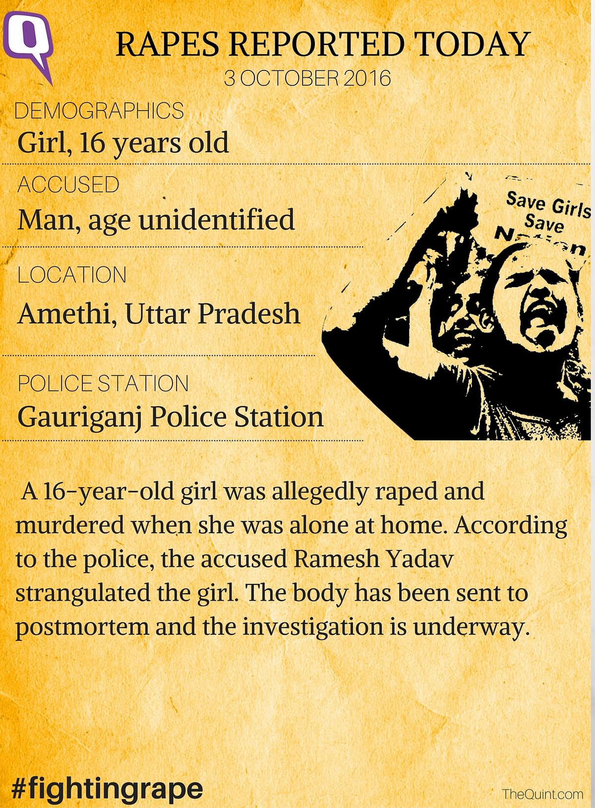 As Independent India turns 70, The Quint’s year-long-campaign will attempt to track rapes reported every day. 