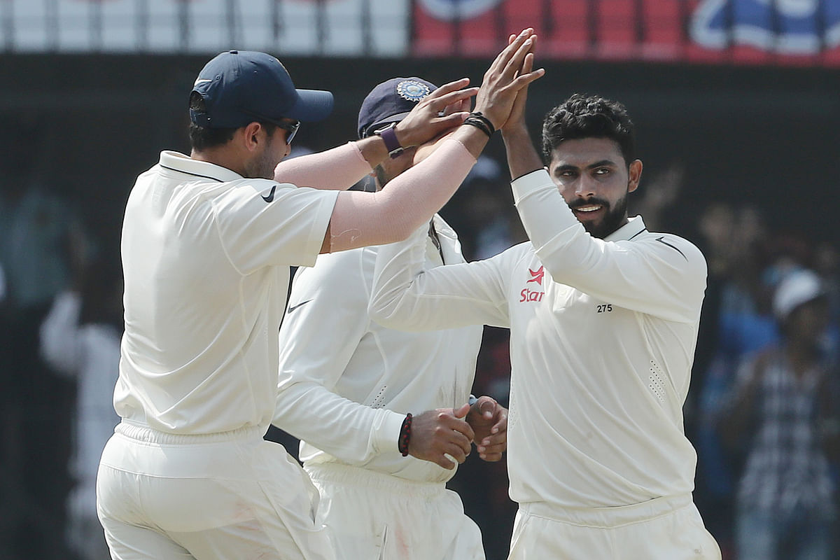 India ended the day with a 276-run lead.