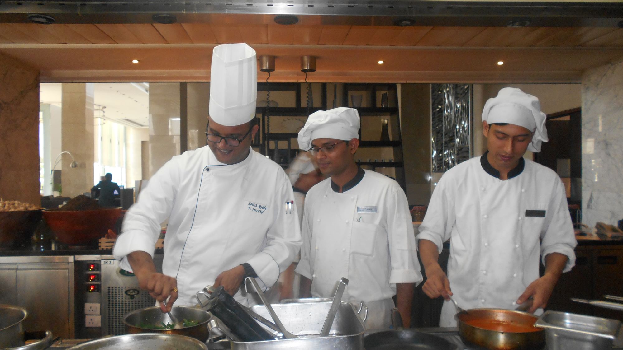 Chef Sathish Reddy, Executive Sous Chef,  Courtyard by Marriott Pune Chakan, revealed some of his kitchen’s secrets! (Photo Courtesy: Pranjali Bhonde)