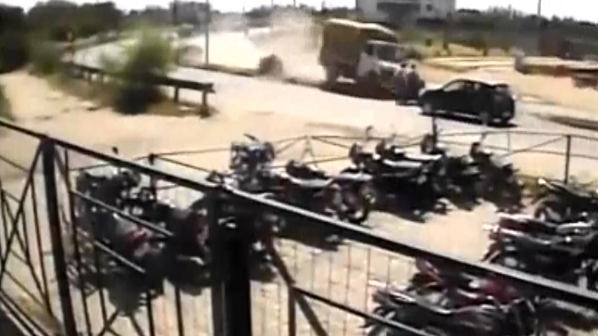 Caught on Camera: Mini Truck Slams Into a Bike, Rider Dies on Spot