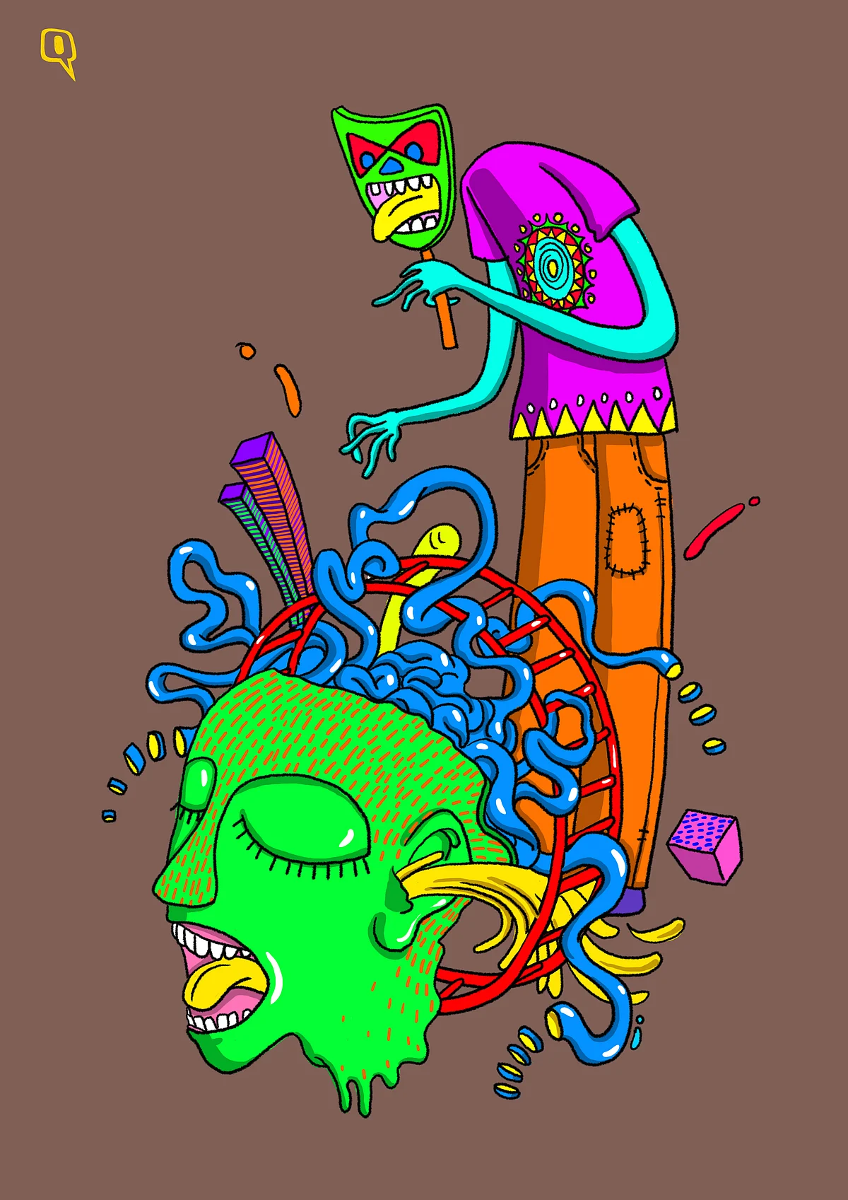 It’s as if I’m inside a glass house and a big tall man is baring his teeth at me. (Photo: <b>The Quint</b>/Susnata Paul)