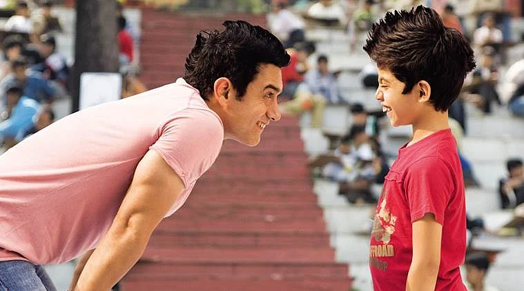 Aamir Khan and Darsheel Safary in a scene from <i>Taare Zameen Par. </i>