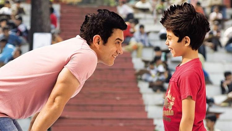 Aamir Khan and Darsheel Safary in a scene from <i>Taare Zameen Par. </i>