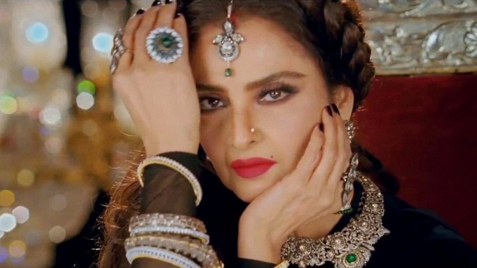 Rekha in a still from a film. (Photo Coutesy: Youtube Screenshot)
