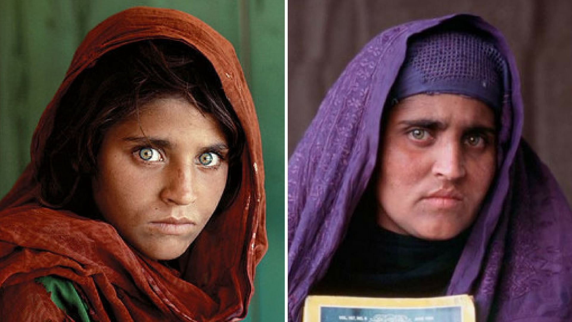 <div class="paragraphs"><p>  The green-eyed ‘Afghan girl’ from the 1985 issue of <em>National Geographic Magazine.</em></p></div>