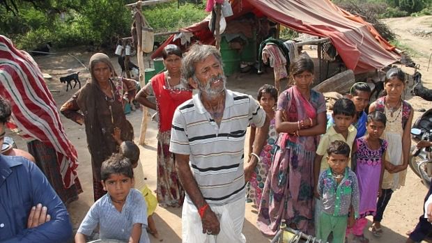 Khema Bhai Vanjara, a TB patient, is a member of a Gujarati nomadic community. The pilot program in Mehsana has made it easier to register and track patients such as Khema Bhai, even if they are diagnosed and treated in the private sector. (Photo: Indiaspend)