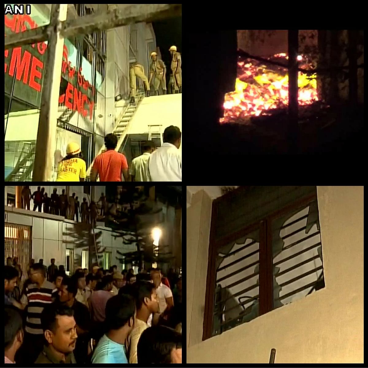 The fire reportedly engulfed the ICU wing of SUM hospital, Bhubaneshwar.