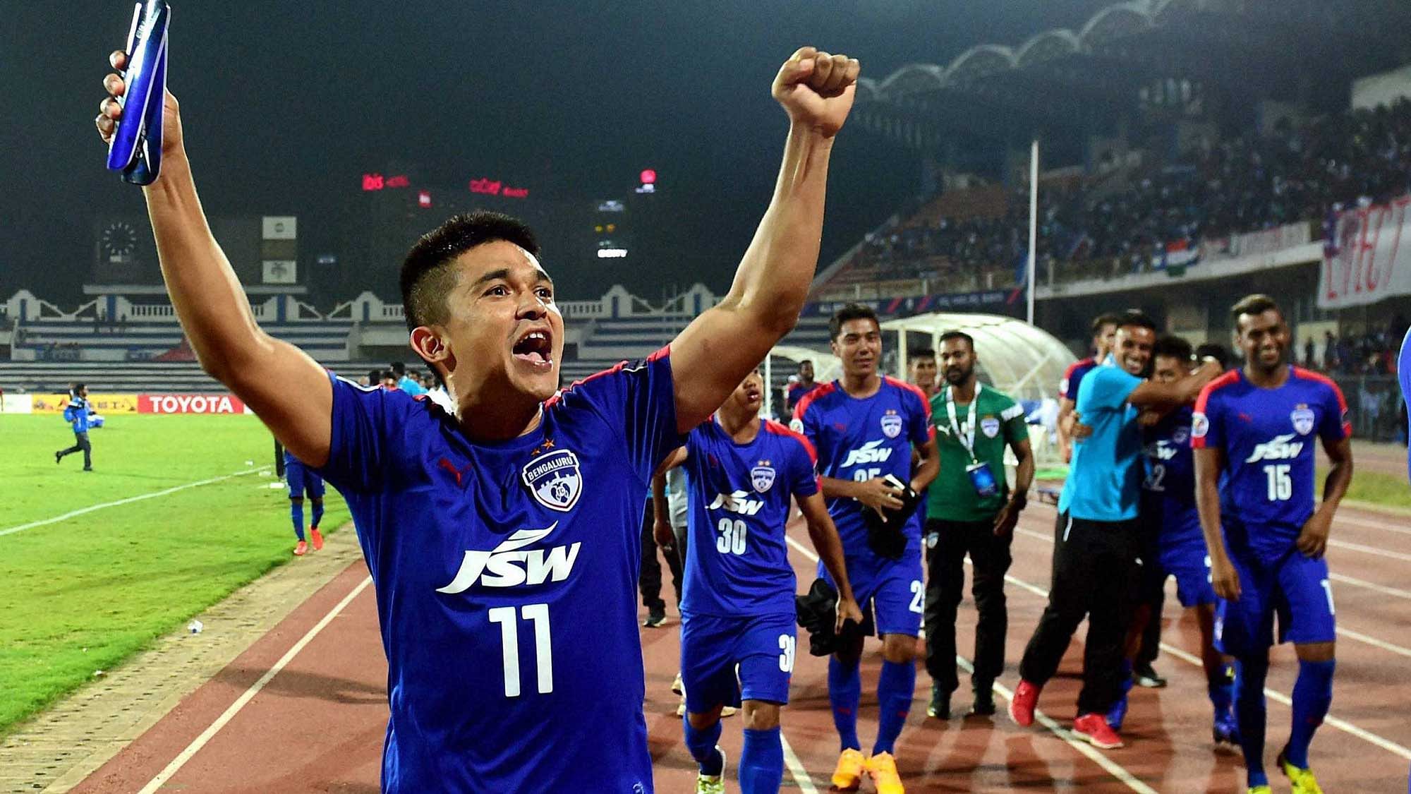 Sunil Chhetri has been the top scorer for the club for five consecutive seasons. 
