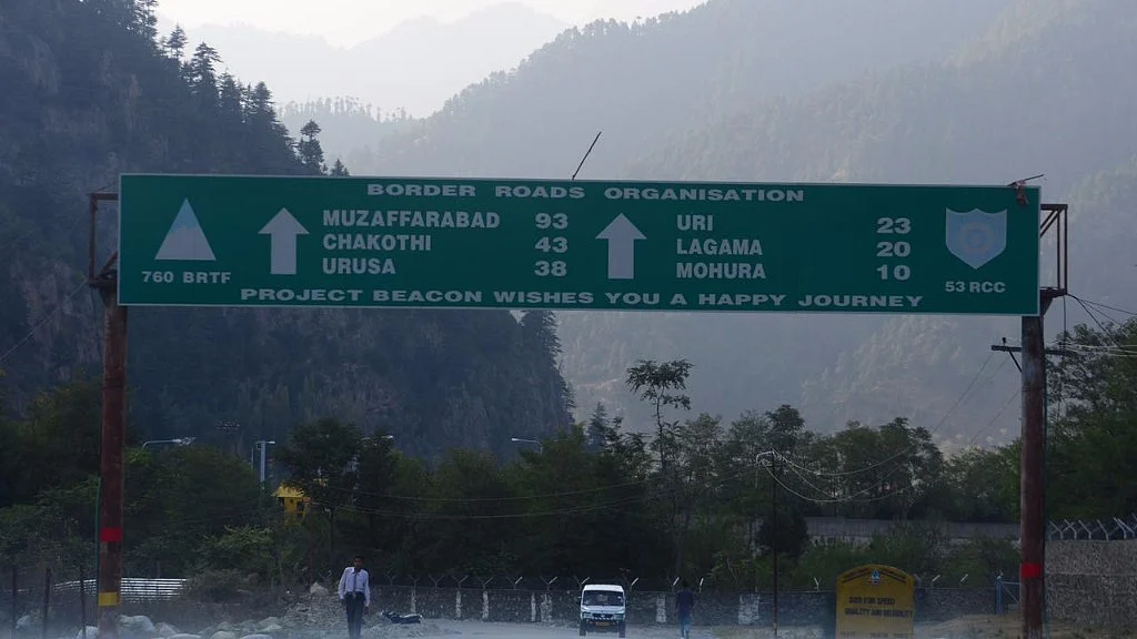 The brigade headquarters, which nestles between undulating hills and sprinklings of human habitation, is 20 km from Chakothi and 37 km from Muzaffarabad in PoK. (Photo courtesy: Jaskirat Singh Bawa/ <b>The Quint</b>)