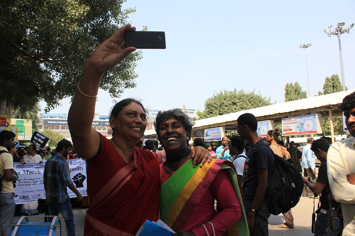 

Transgender people took to the streets in Bengaluru to raise their demands regarding the Transgender Persons Bill.