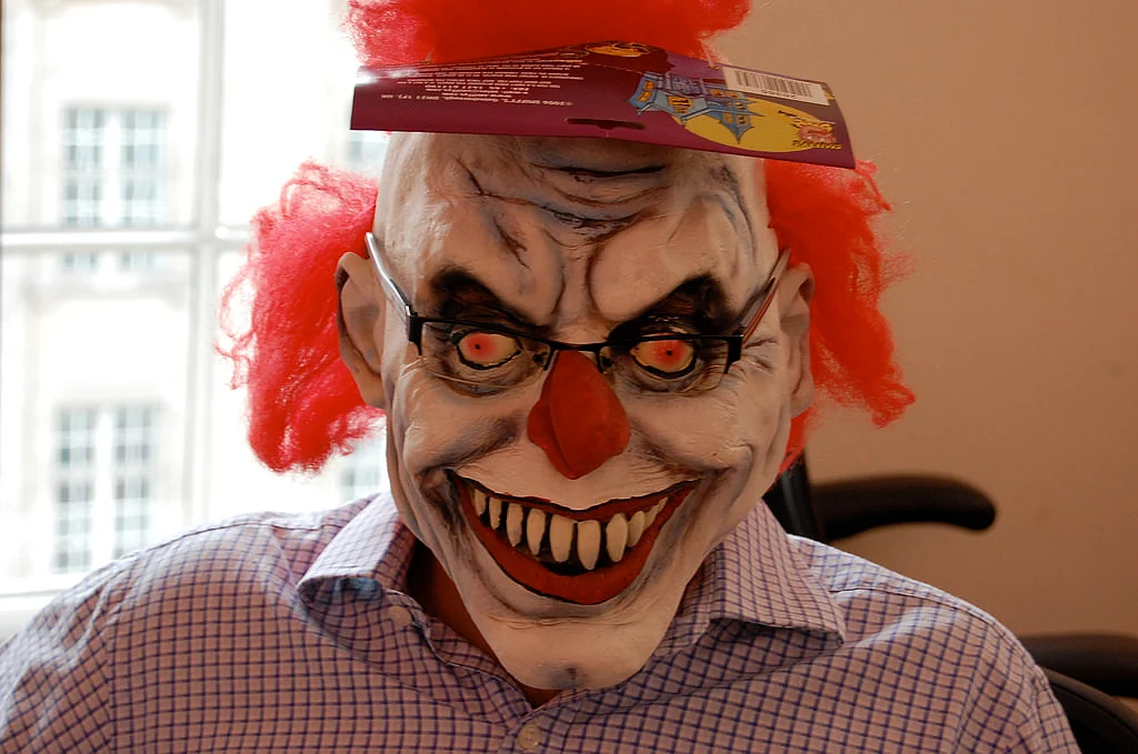 The clowns were said to be luring kids into the woods. (Photo Courtesy: Flickr/<a href="https://www.flickr.com/photos/nez/1417991995">Andrew</a>)