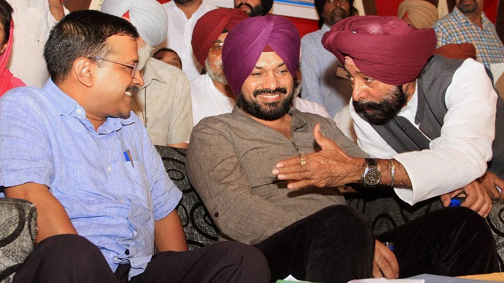 Delhi chief minister and AAP national convener Arvind Kejriwal during a meeting with traders, transporters and industrialists in Bathinda, 24 October 2016. (Photo: PTI)