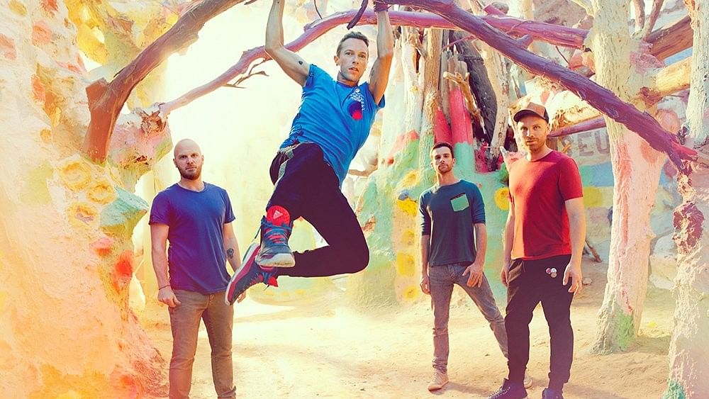 Finally, <i>Coldplay</i> meets India. (Photo courtesy: Twitter/@Coldplay)