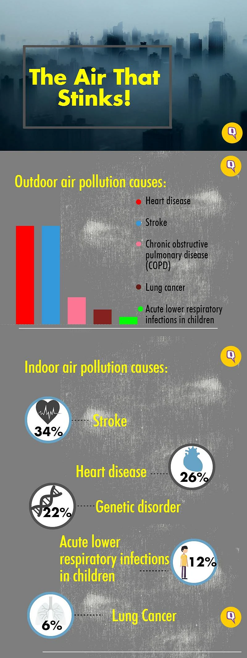 The first step to fighting pollution is to acknowledge there is a problem. (Photo: Nikita Mishra/<b><i>The Quint</i></b>)